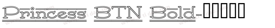 Princess BTN Bold字体转换